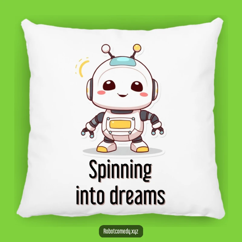 Soft Funny Robot Creature Pillow - Cozy Antenna Spin Cushion Gift