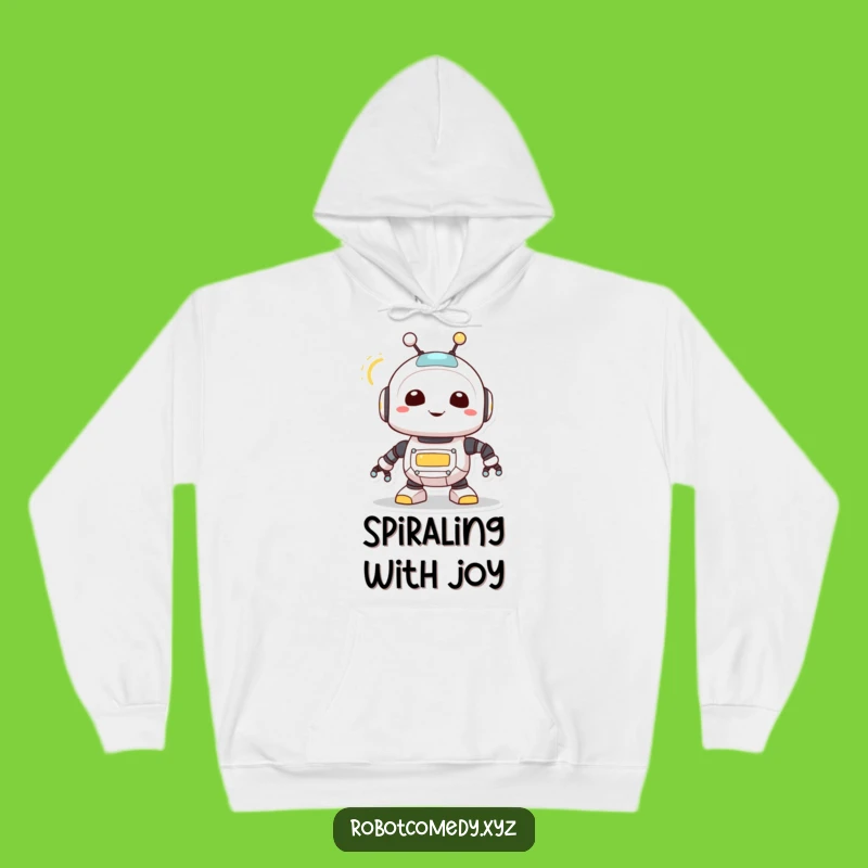 Cozy Funny Robot Creature Hoodie - Warm Blinking Light Sweatshirt Gift