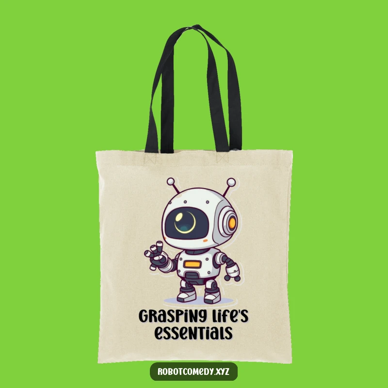Funny Robot Arm Tote Bag - Stylish Glowing Eye Carry-All Gift